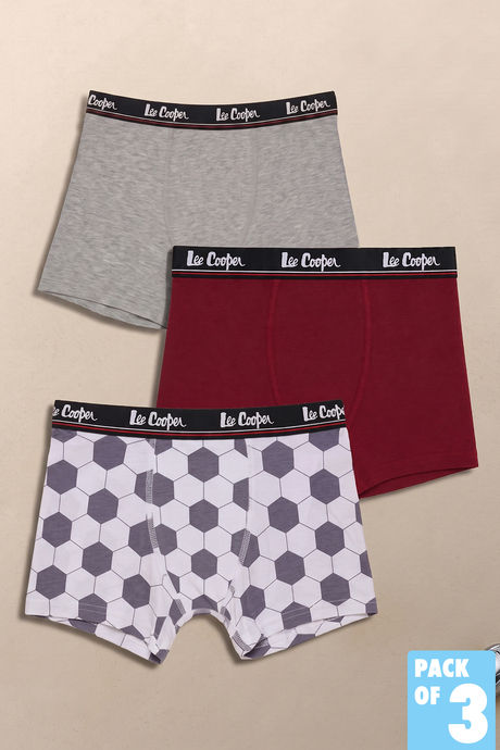 Lee Cooper Boys Long Leg Trunks (Pack of 3) - Multicolor Buy Lee Cooper Boys Long Leg Trunks (Pack of 3) - Multicolor